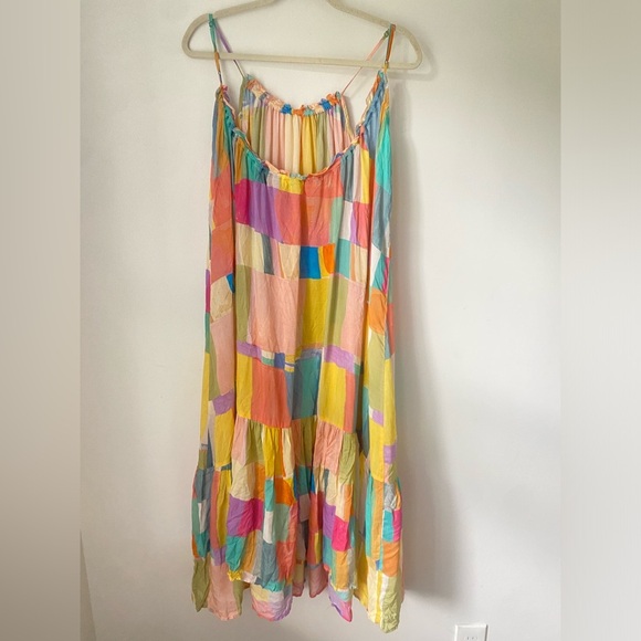 Anthropologie Dress Women’s Small Malika Gauze Maxi Dress Assorted Color Petite - Picture 6 of 11